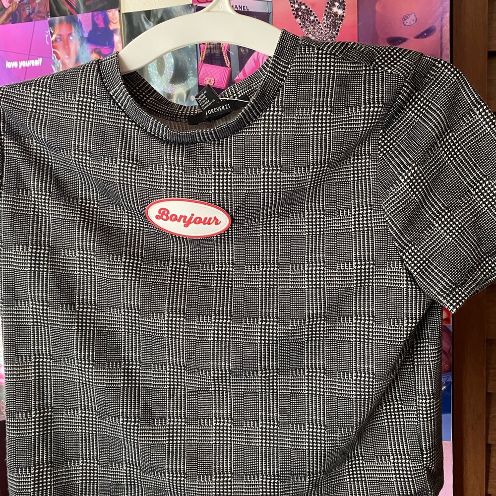 Bonjour Detailed Crop Top